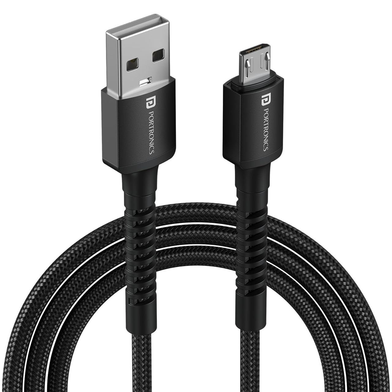 Portronics Konnect X Usb-a To Micro Usb Fast Charg