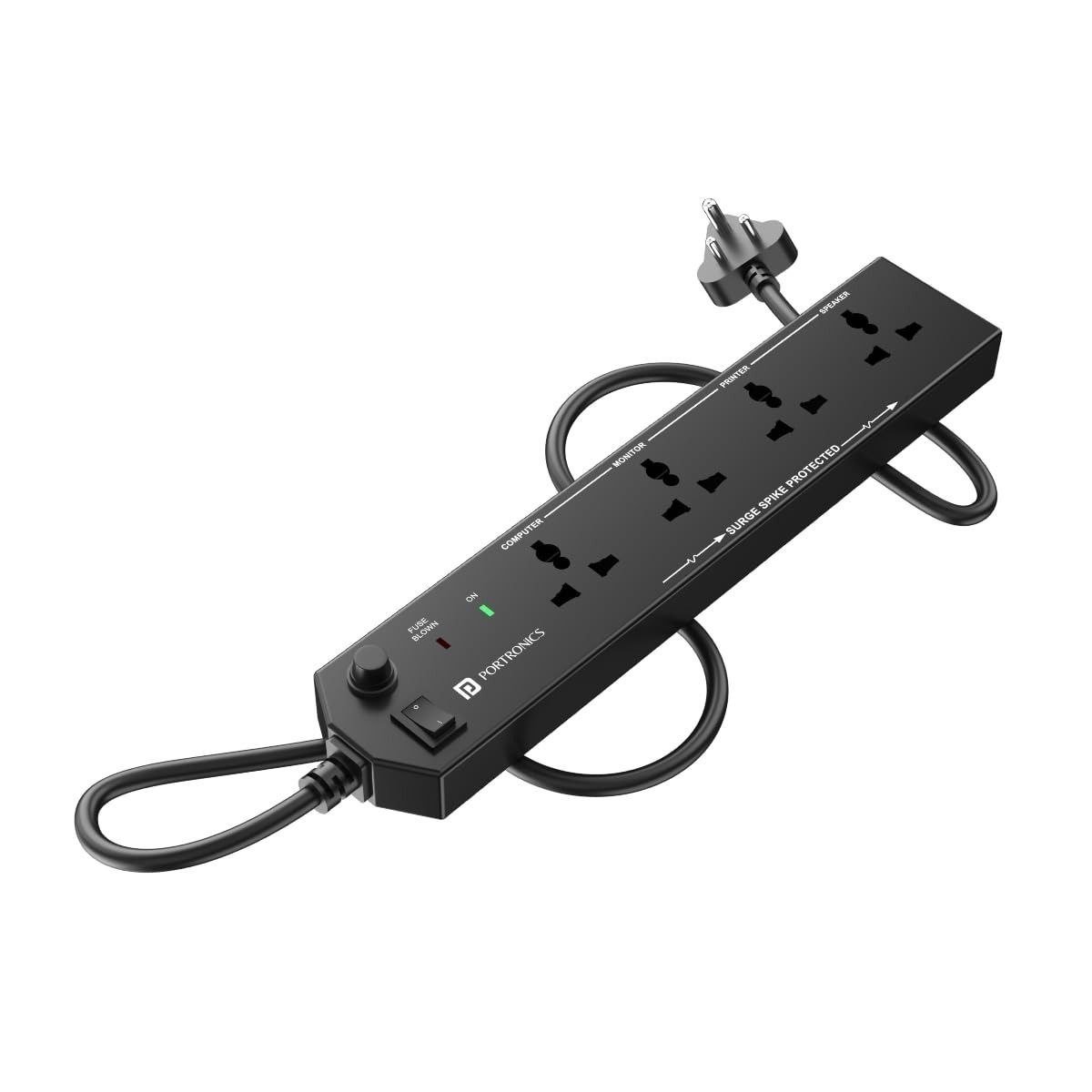 Portronics Power Plate 10 Extension Board With 4 U