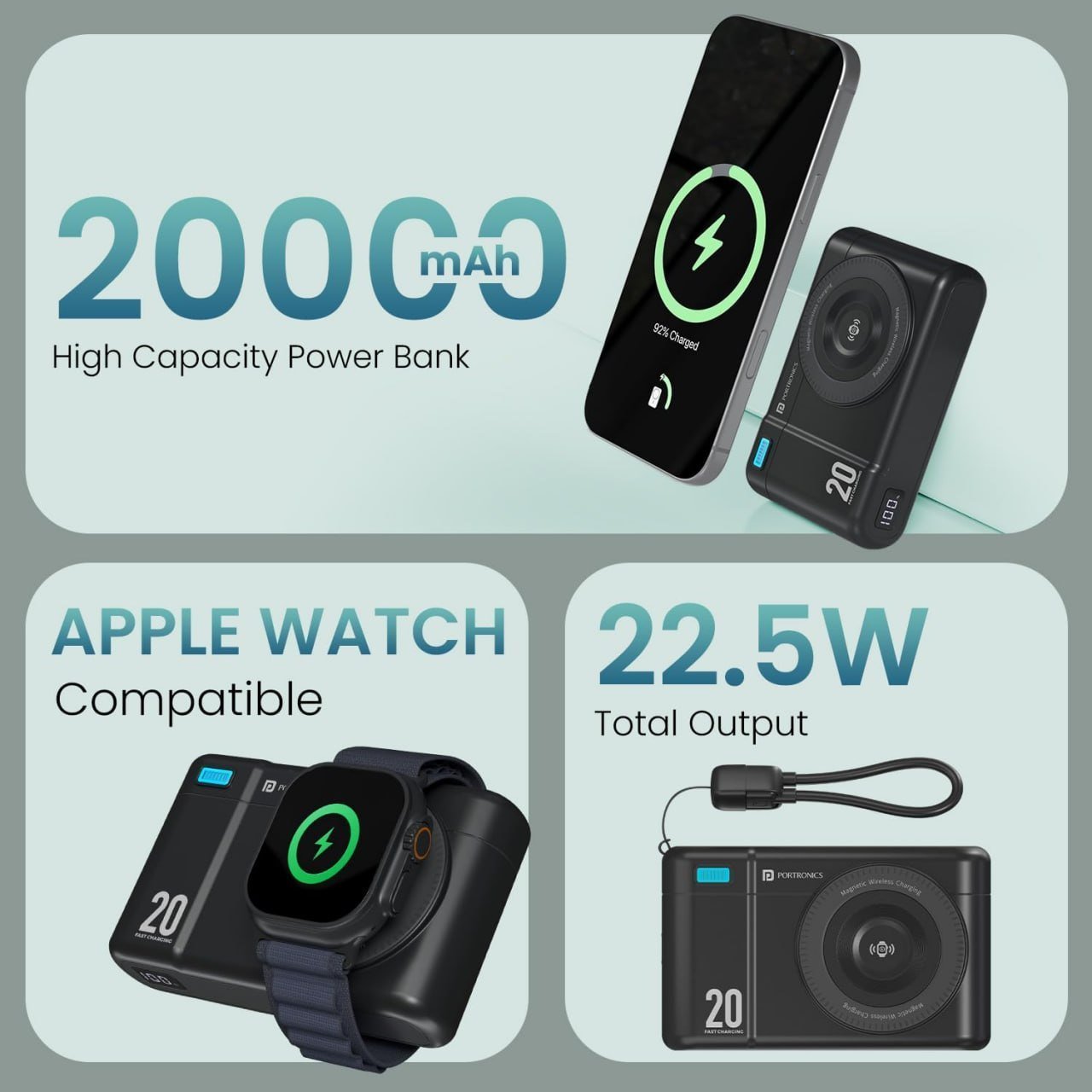 Portronics Power Shutter Air 20k 20000mah 249