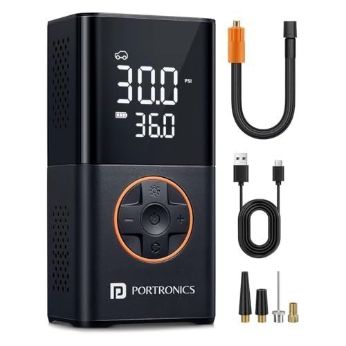 Portronics Vayu 3 0 Tyre Inflator With 150 Psi Pressure 4000 Mah
