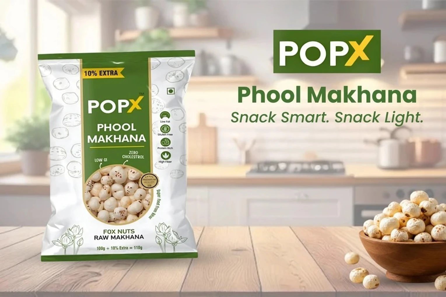 Premium Makhana (110 G) 102 Min Buy - 3