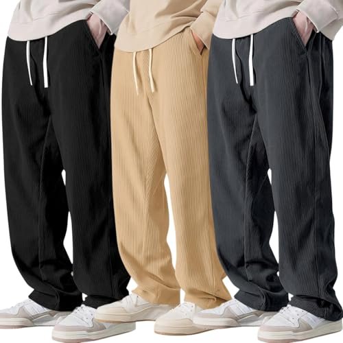 Preneum Men Mid Rise Poly Cotton Loose Fit Tr
