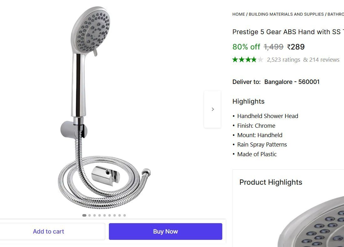 Prestige Shower Head 289
