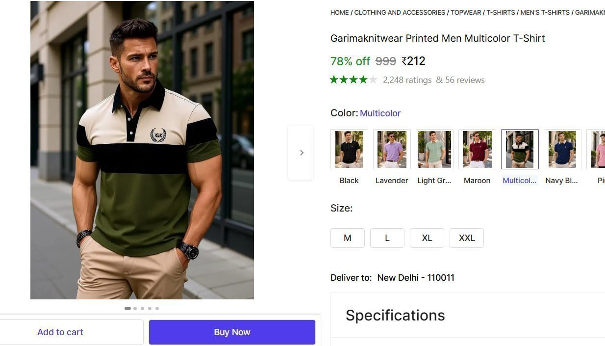 Printed Men Multicolor T-shirt 212