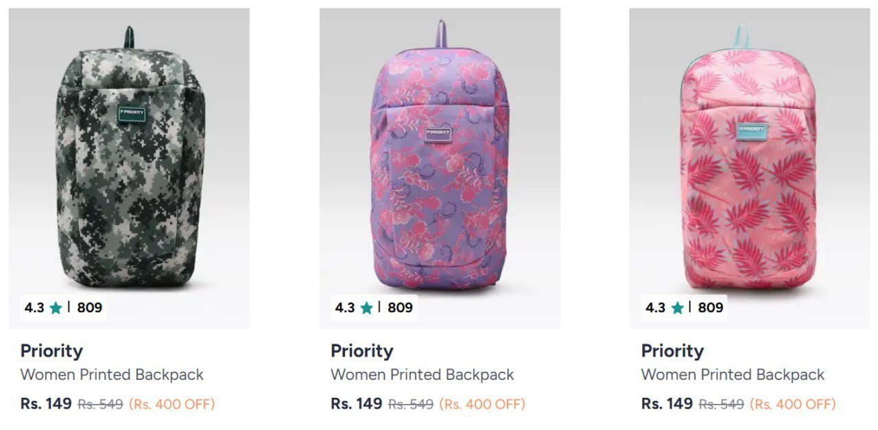 Priority Backpacks From 149