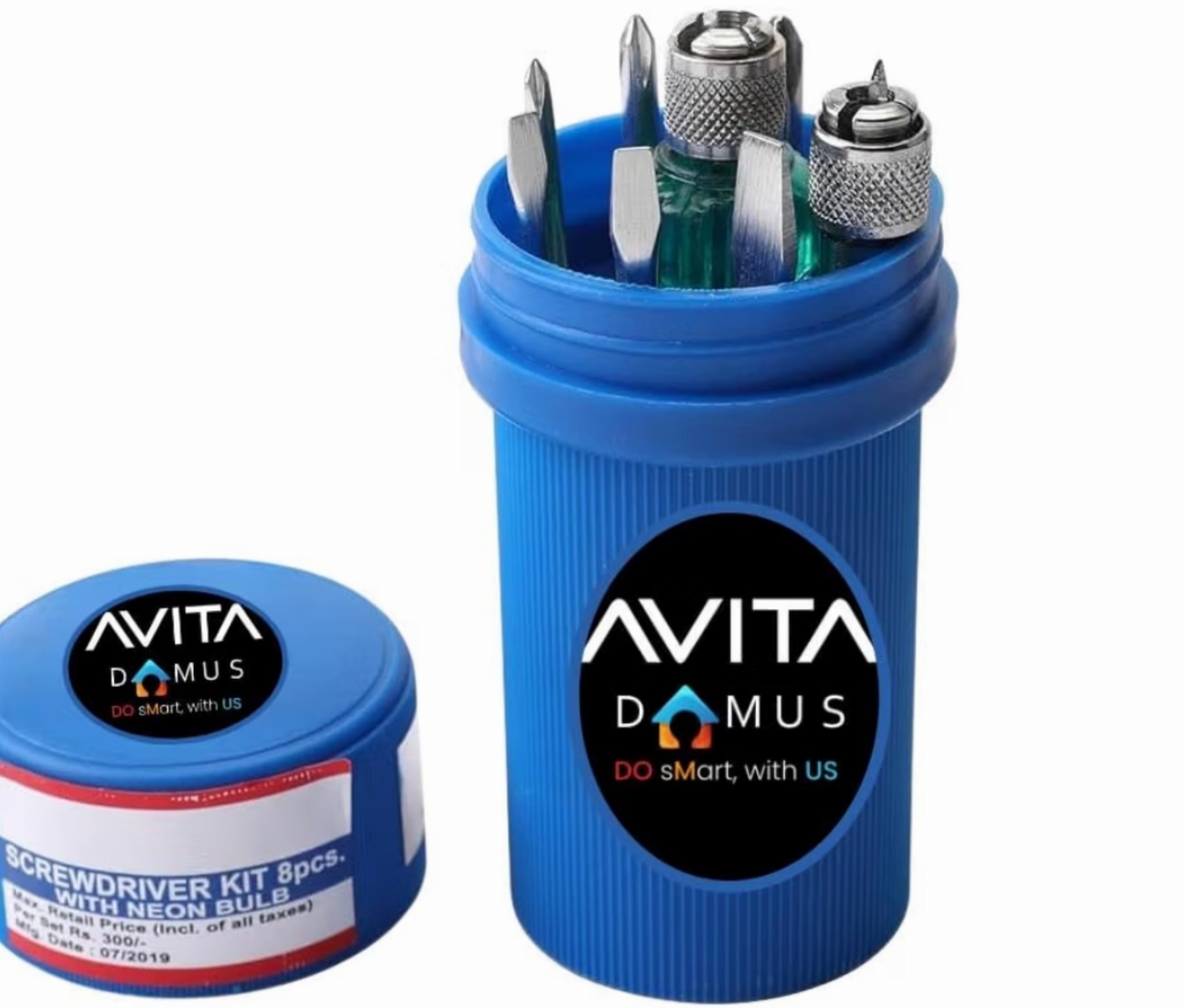 Professional Screw-driver Set With 8 Blades Tester 113