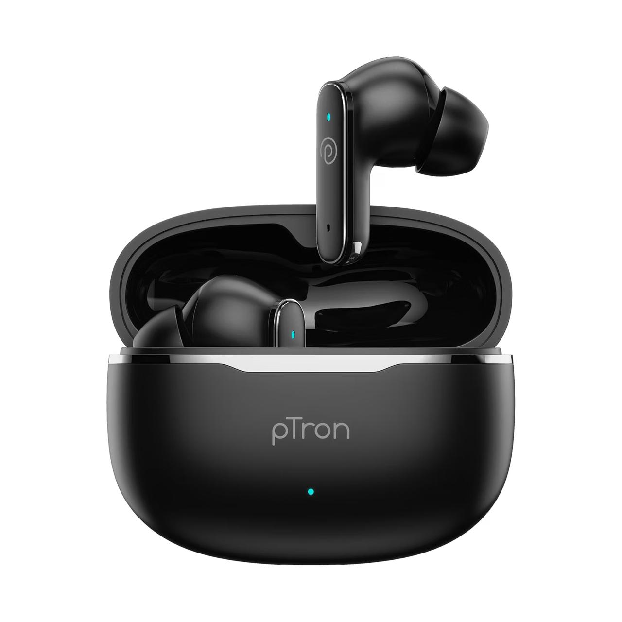 Ptron Bassbuds Eon In-ear Tws Earbuds W 13mm Drivers 45hrs Playtime 649