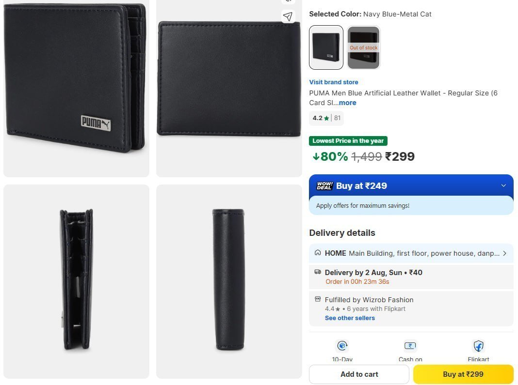 Puma Men Wallet 299