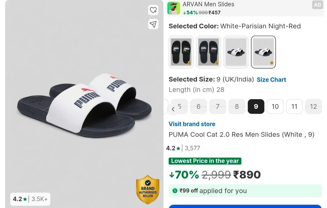Puma Slides 890