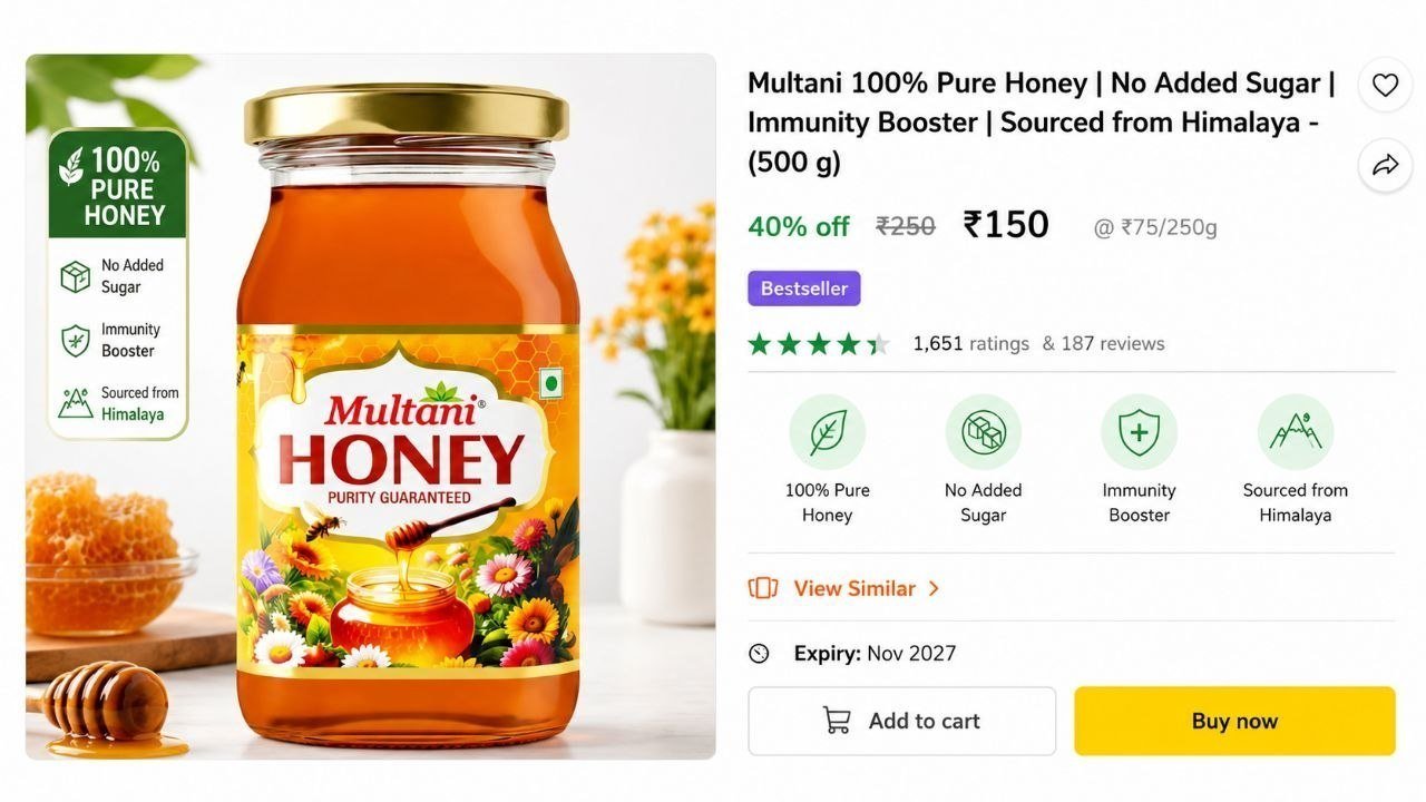 Pure Honey 500g 150