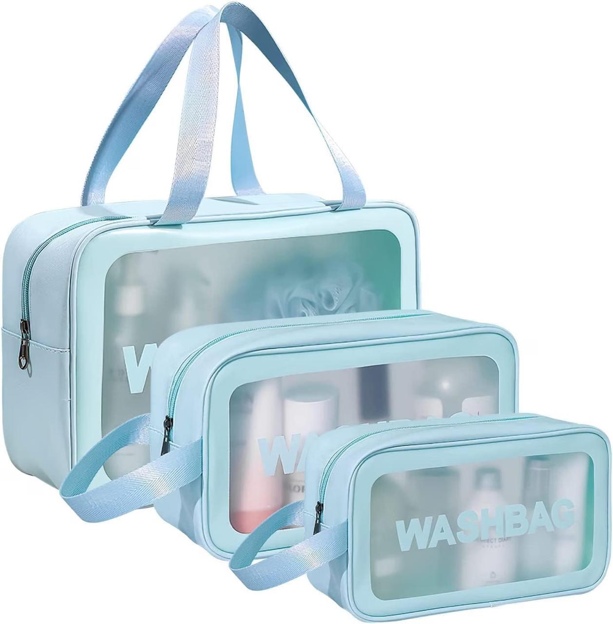 Pvc Makeup Bag Travel Toiletries Organizer Cosmetic Bags Wash Bag Pouch For