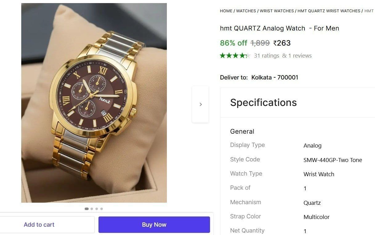 Quartz Analog Watch - For Men 263