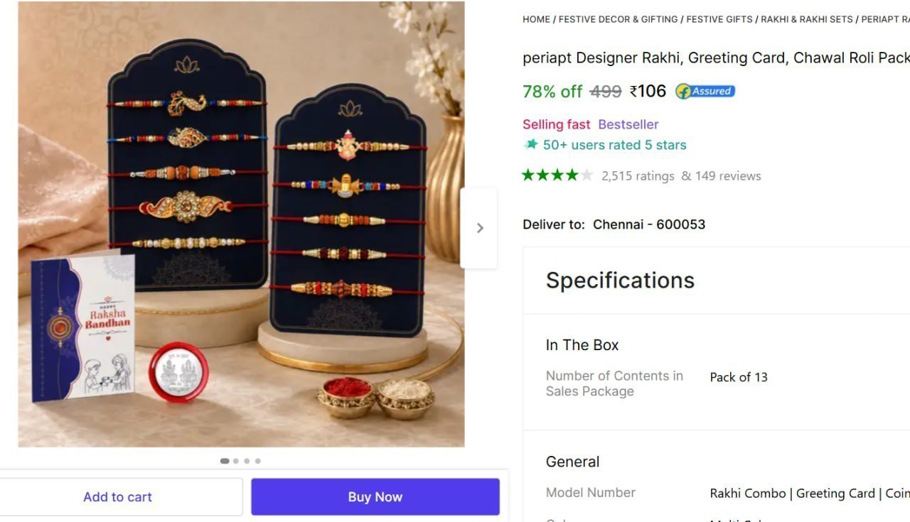 Rakhi Combo 13 Pcs 016