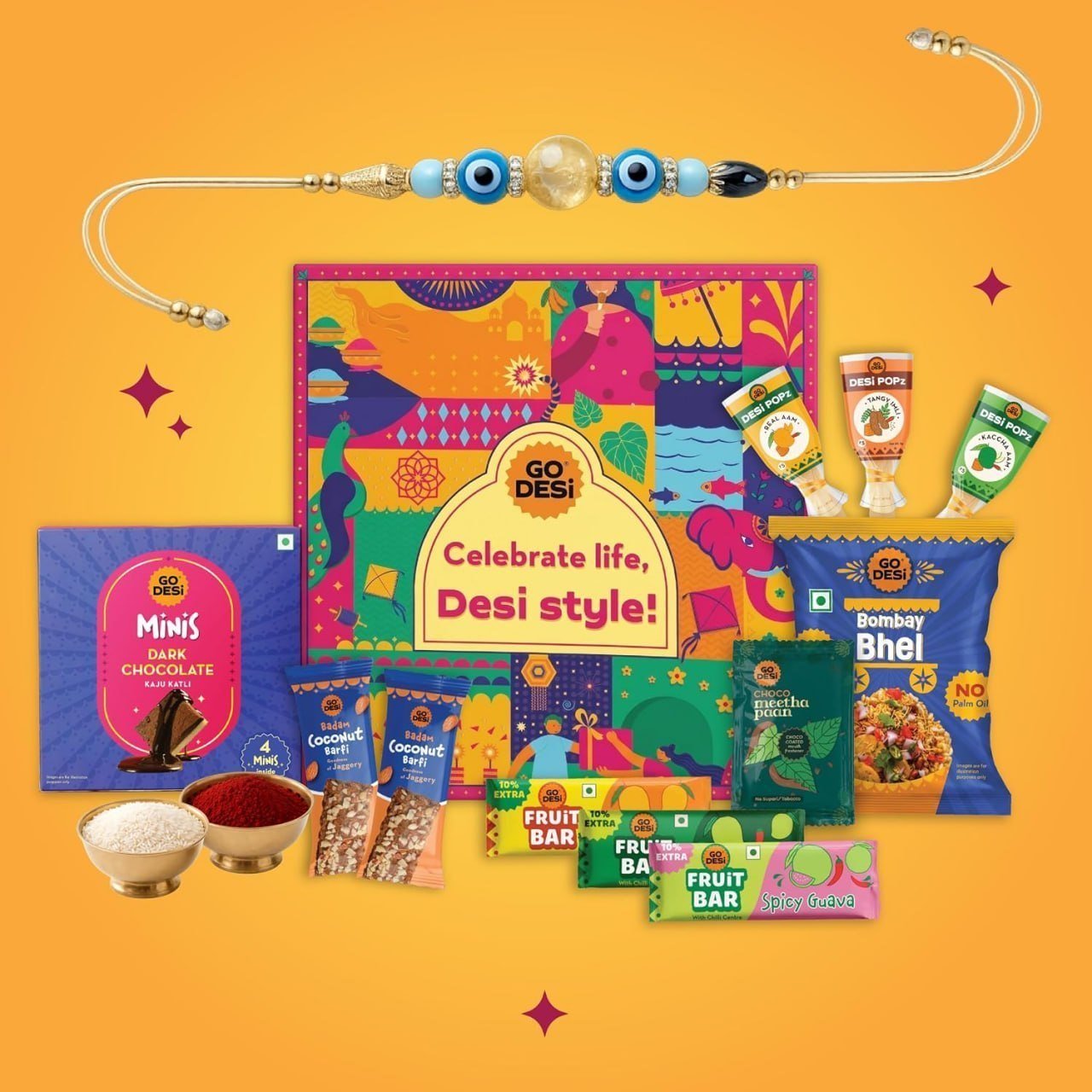 Rakhi Set For Brother - 18 Items 331 5