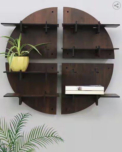 Random Set Of 4 Textured Wall Shelves 1 390 Mrp 4 