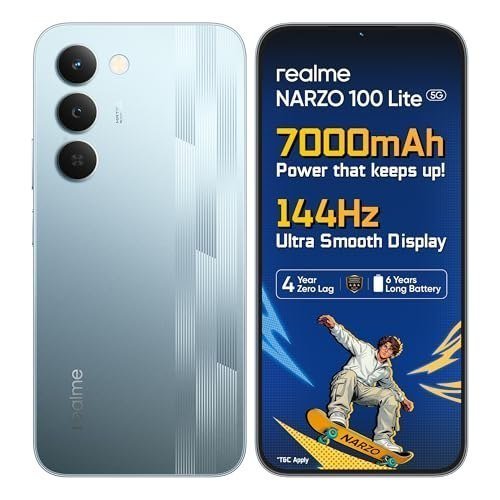 Realme Narzo 100 Lite 5g (frost Silver 4gb 64