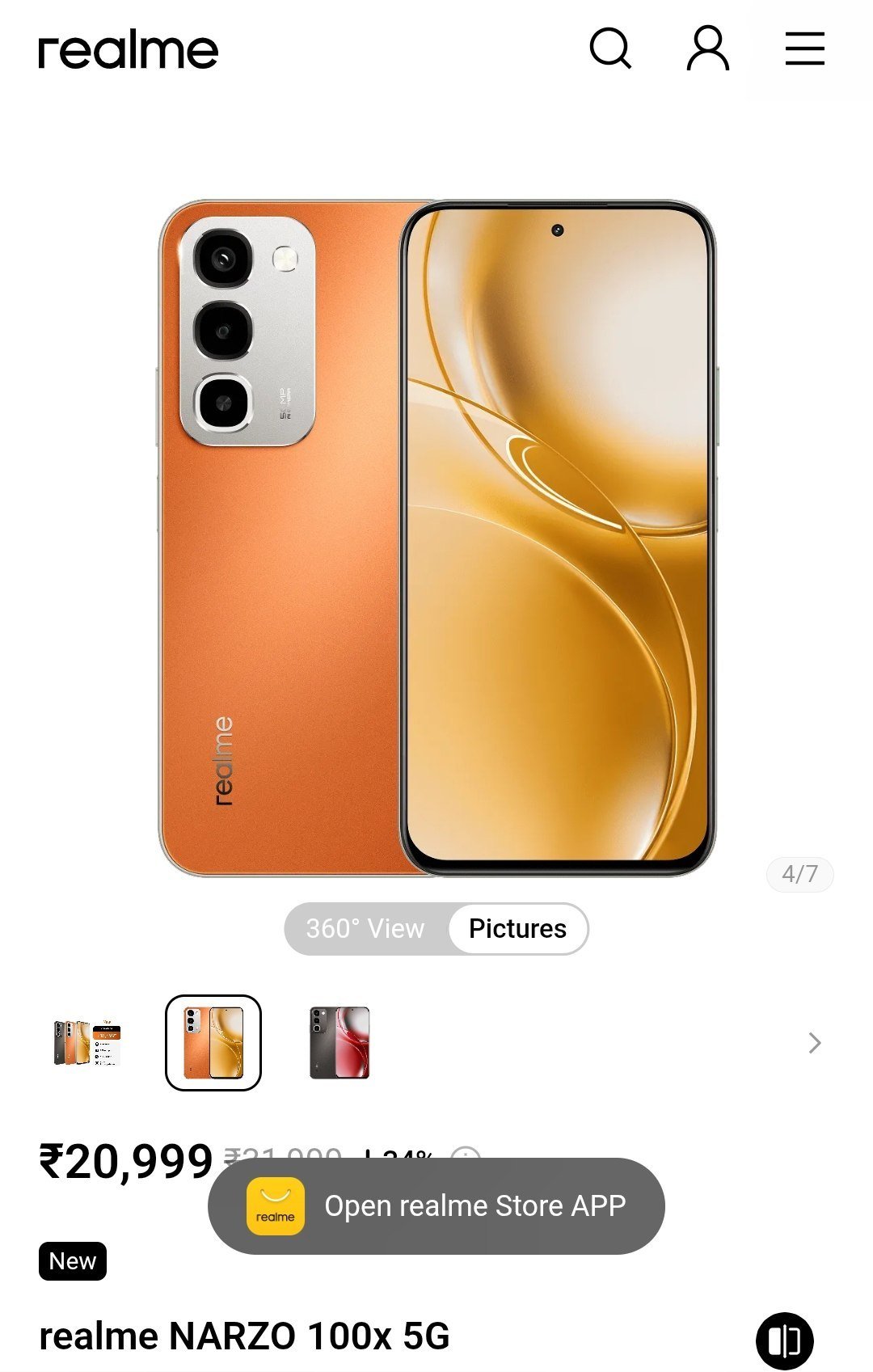 Realme Store Realme Narzo 100x 5g (4gb 128gb)