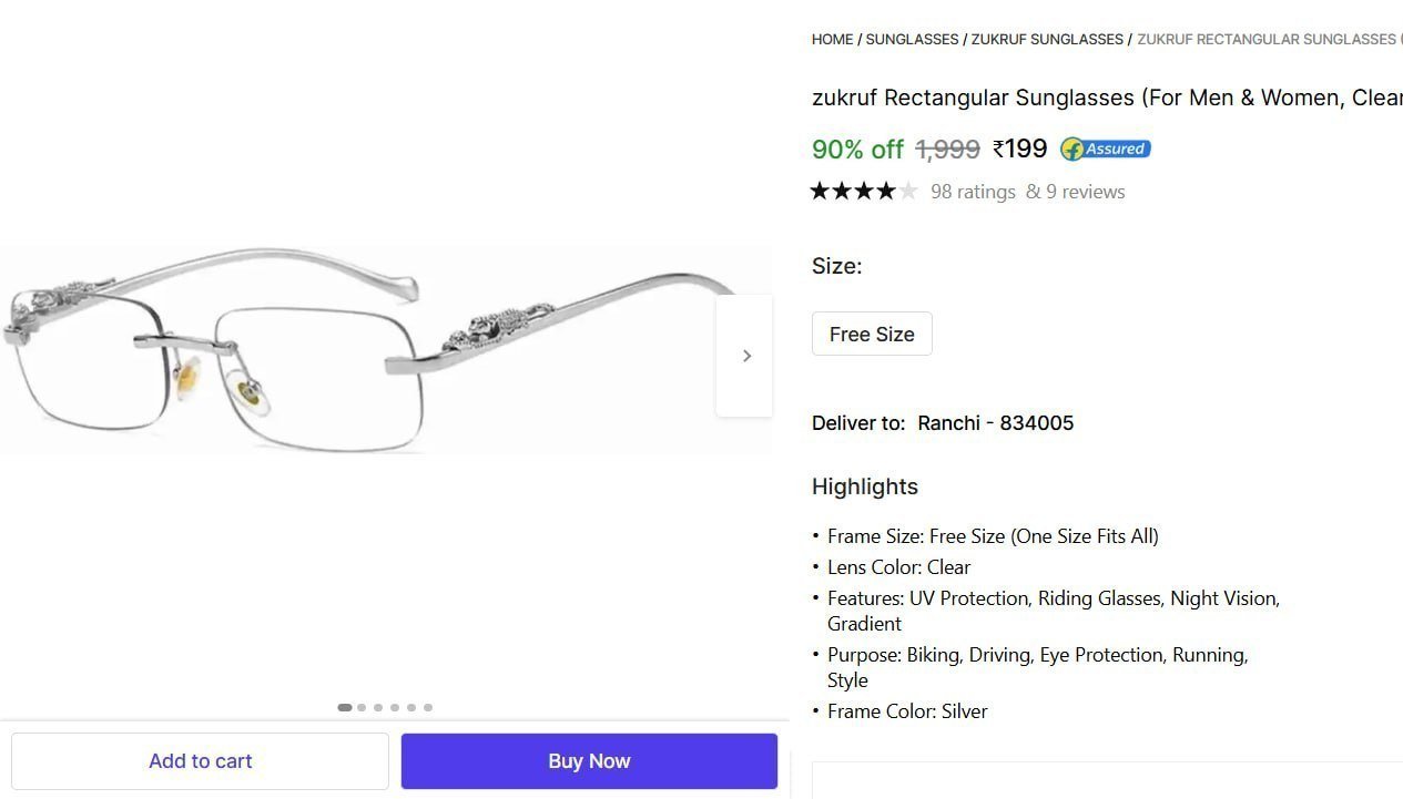 Rectangular Sunglasses 199