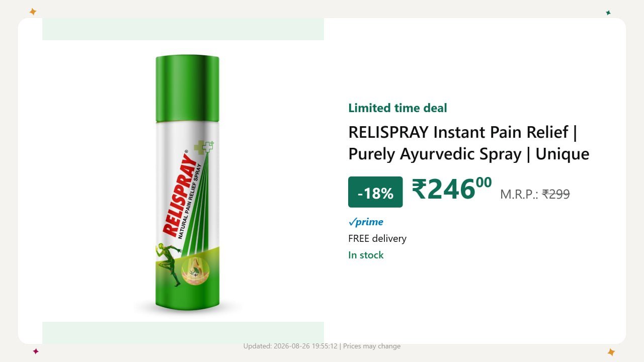 Relispray Instant Pain Relief 246over 290 Spray