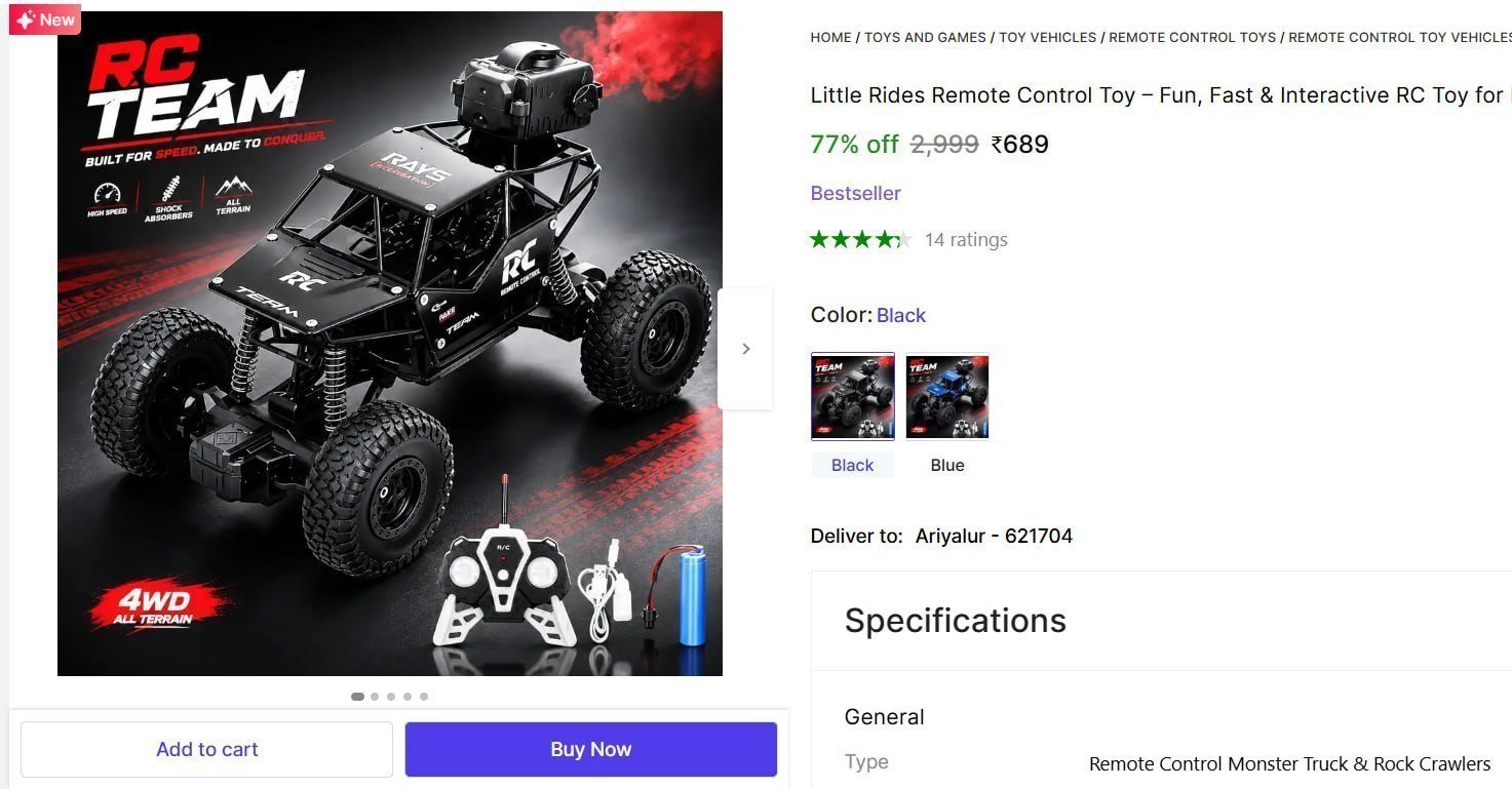 Remote Control Monster Truck Rock Crawlers 68