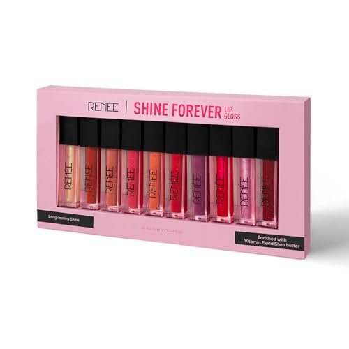 Renee Shine Forever Lip Gloss Combo Of 10 L Non-st