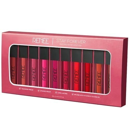 Renee Stay Forever Matte Liquid Lipstick Comb