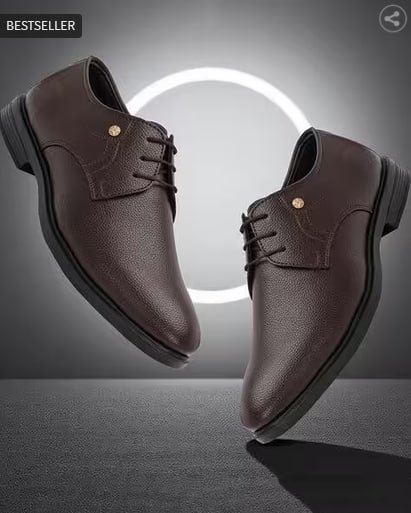 Restroad Men Pointed Toe Flat Heel Lace-up Fo