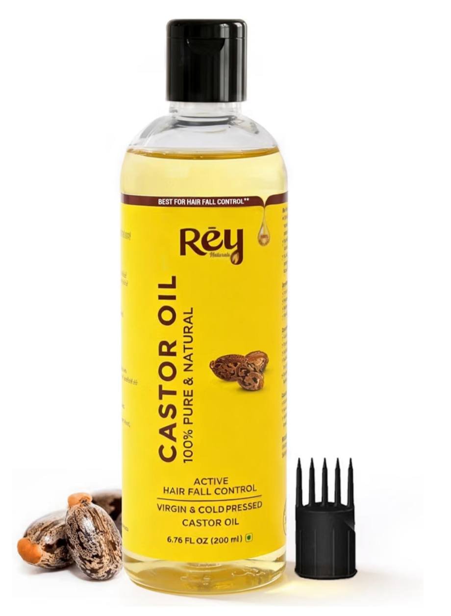 Rey Naturals Cold Pressed Castor Oil 100 Pure