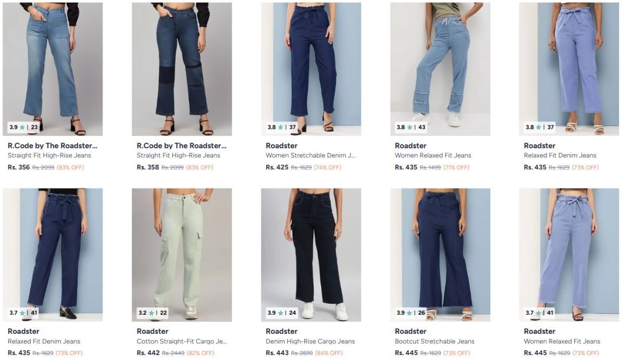 Roadster Men Jeans 86 Offwomen
