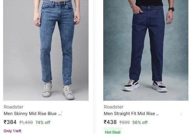 Roadster Men S Jeans