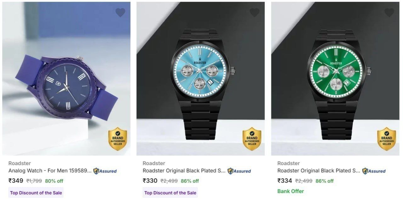 Roadster Men S Wrist Watches At Min 80