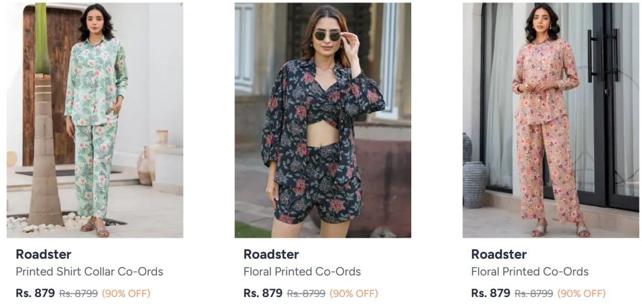 Roadster Women Co-ords 879