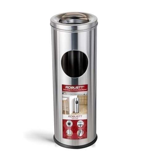 Robustt Stainless Steel Ash Tray Dustbin - 35