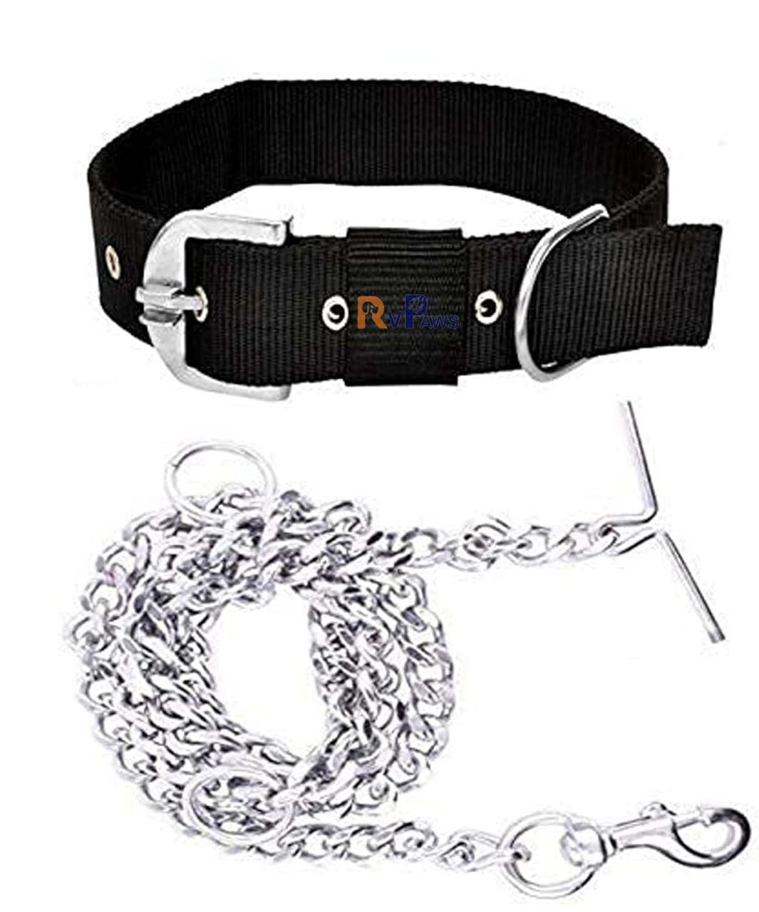Rvpaws Dog Belt Combo Of 1 Inch Nylon Collar 