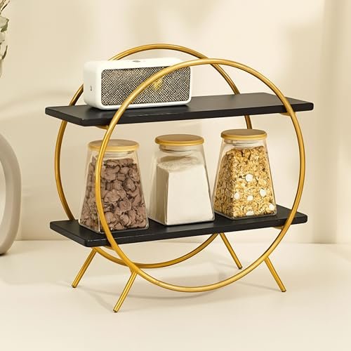 S S Wood Nation 2 Tier Spice Rack Organizer F