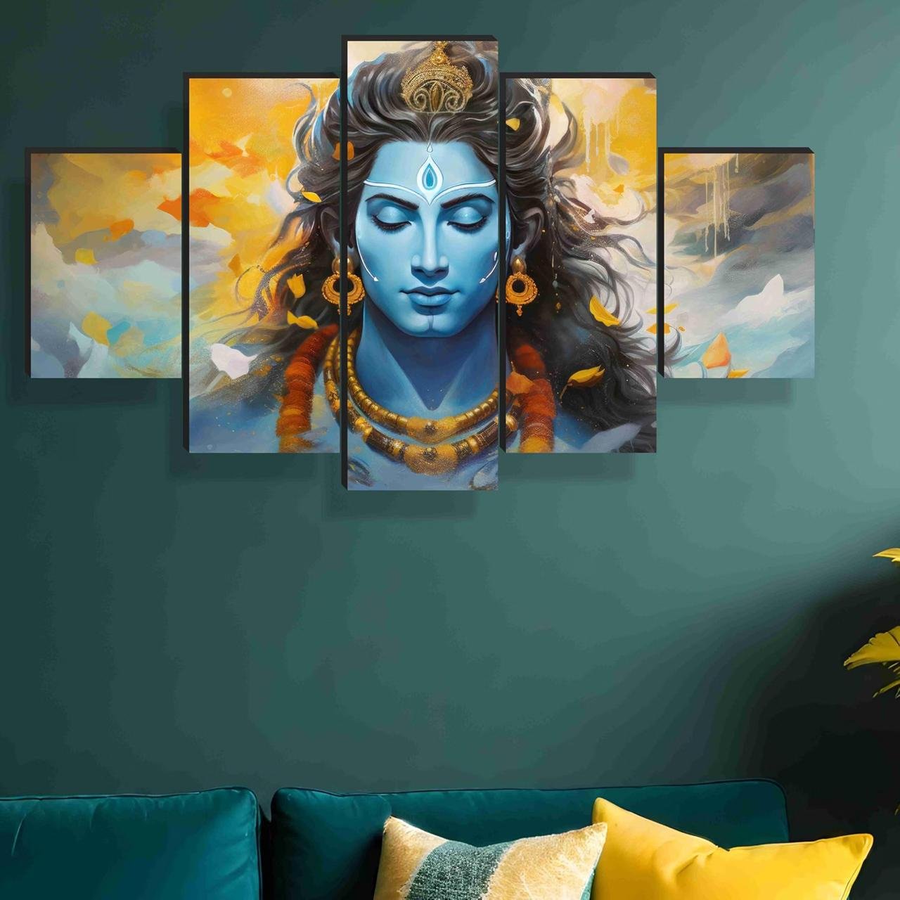 Saf Paintings Shiva Paintings For Wall Decora