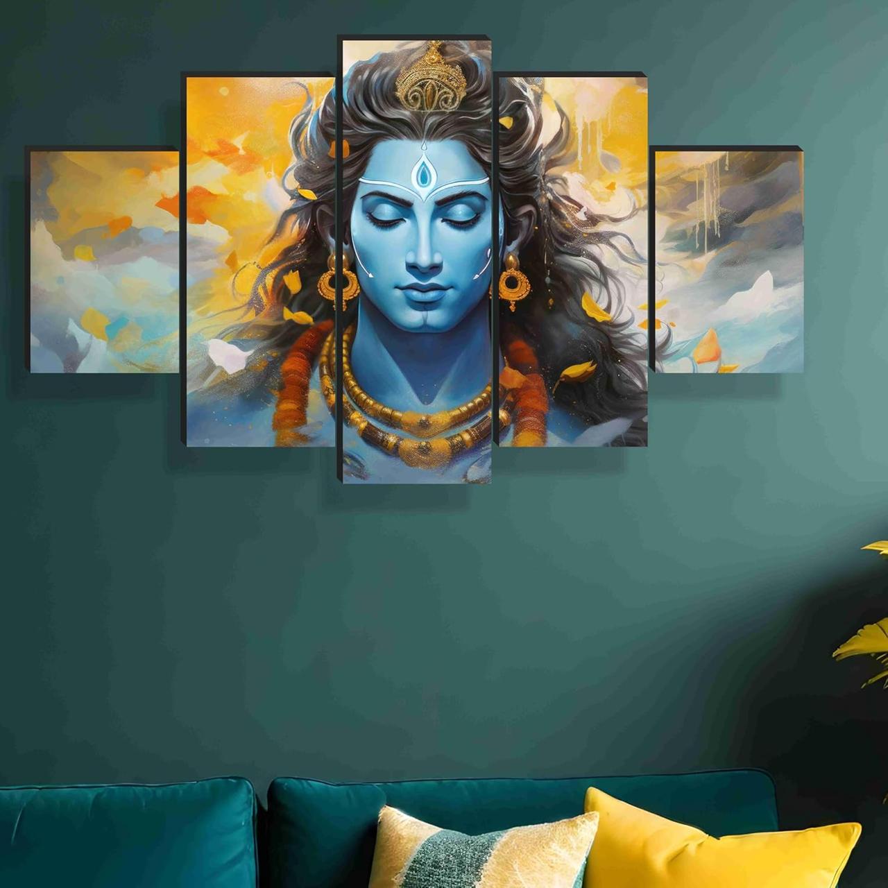 Saf Paintings Shiva Paintings For Wall Decora