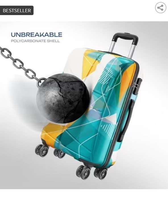 Safari Unisex Trolley Bag With Tsa Lock M 2 1