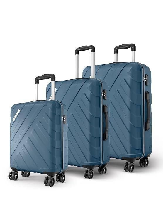 Safari Voro Set Of 3 Trolley Bag Hard Case At