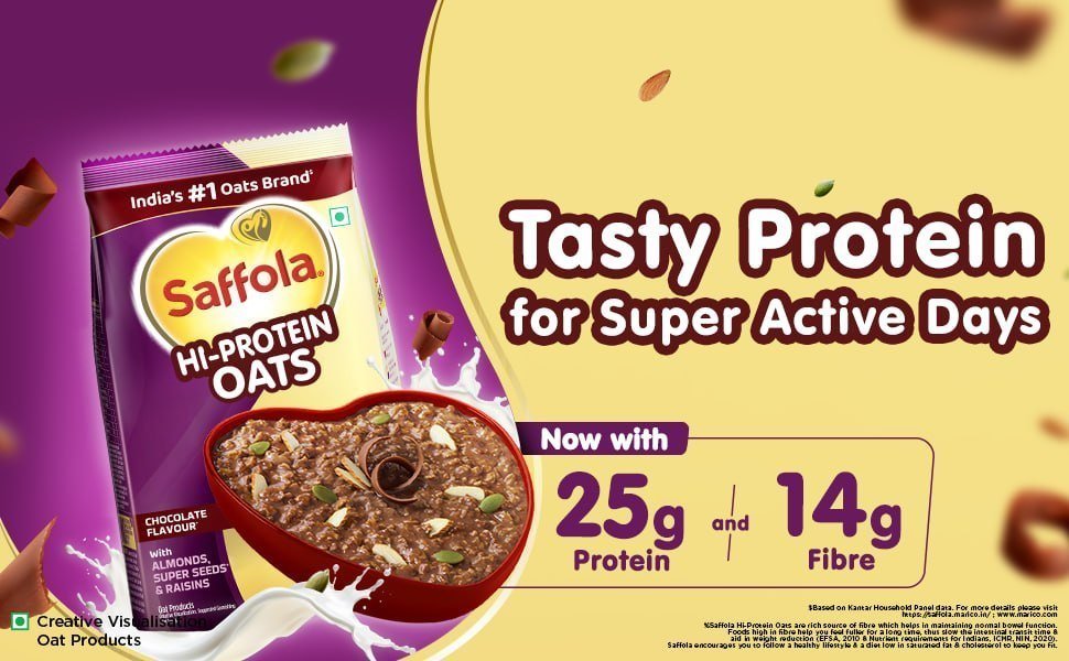 Saffola 25g High Protein Oats 400gm 150