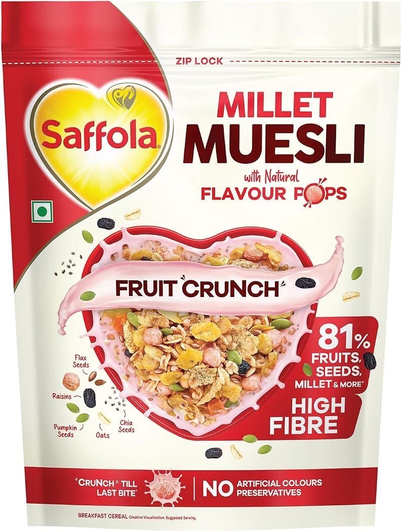 Saffola Millet Muesli With Crunchy Flavour Po