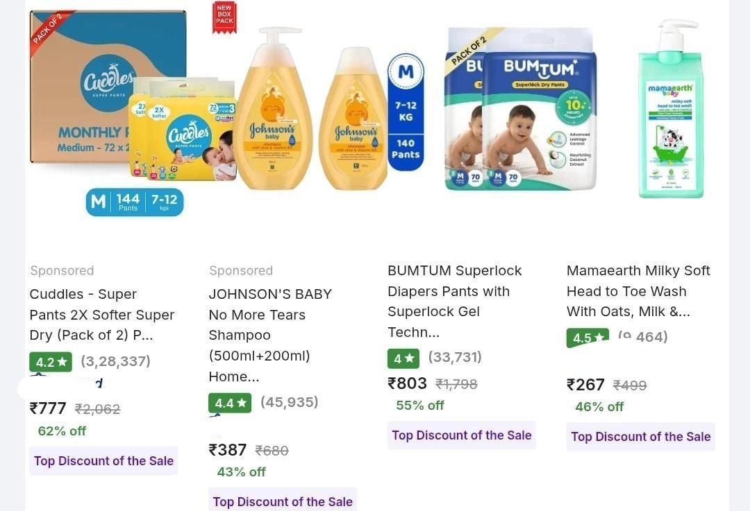 Sale Is Live Baby Diapers Shampoo Lotion Rash