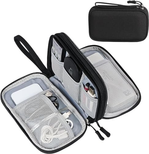Saleon 8 3x5 Inch Tech Pouch Organizer With 1 Year