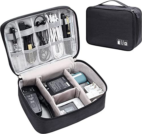Saleon Cable Organizer Case Bag Electronics A