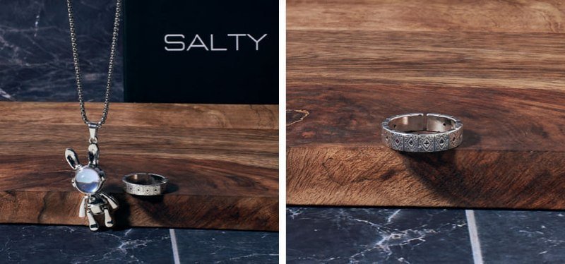Salty Spaceman Stainless Steel Chain Cardinal
