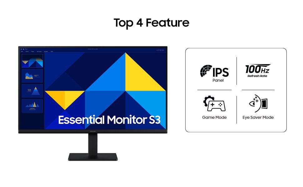 Samsung 22 (54 6 Cm) S3 Flat Monitor 6799