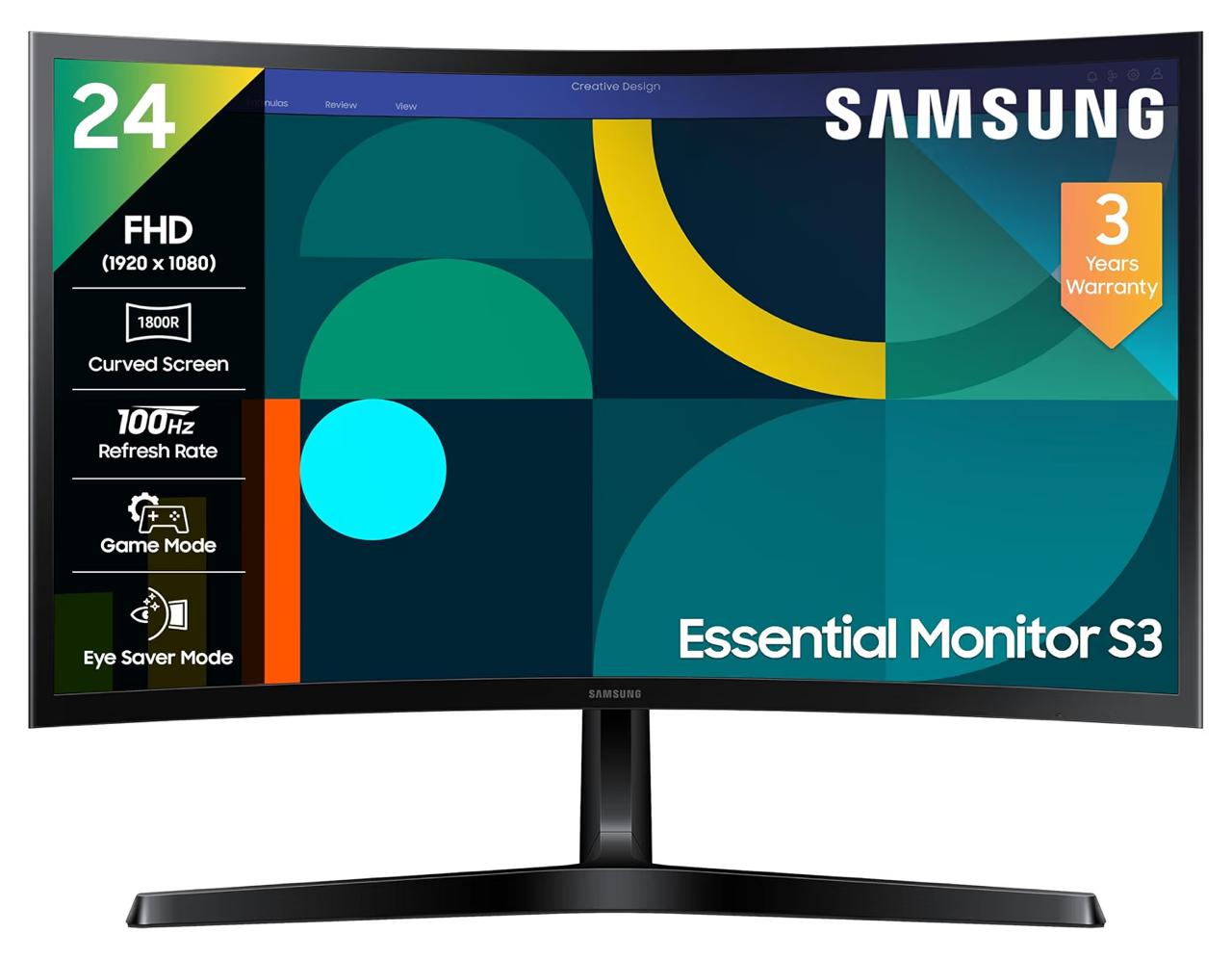 Samsung 24 Curved Monitor 1800r Curved Screen