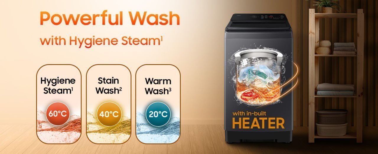 Samsung 8 Kg 5 Star Fully-automatic Top Load Washi