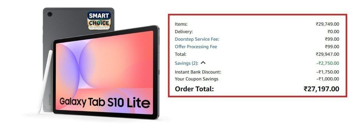 Samsung Galaxy Tab S10 Lite (6 128gb) With Wi