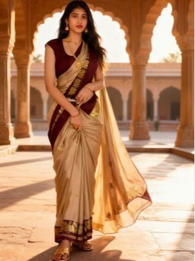 Sangria Pure Cotton Kanjeevaram Saree 648 Mrp